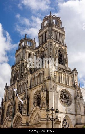 Basilique Cathédrale Sainte-Croix d'Orléans, Orléans, Centre Val de Loire, France, Europe Banque D'Images