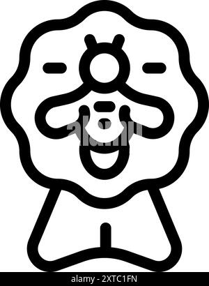 Badge de récompense représentant une abeille symbolisant la production de miel de qualité Illustration de Vecteur