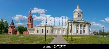 L'ancienne cathédrale de Nicolas le Wonderworker. Epiphanie, région de Toula, Russie Banque D'Images