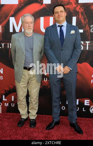 Ridley Scott und Michael Pruss BEI der Premiere des Kinofilms 'Alien : Romulus' im TCL Chinese Theatre. Los Angeles, 12.08.2024 Banque D'Images