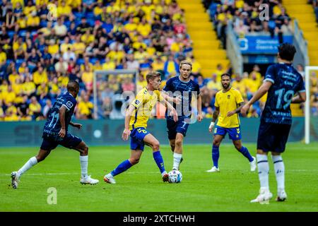 Brondby, Danemark. 11 août 2024. Mathias Greve (8 ans) de Broendby vu lors du match de 3F Superliga entre Broendby IF et Aarhus GF au Brondby Stadium. Banque D'Images