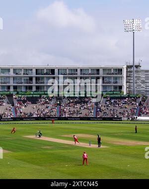 Vue générale lors du match des cent femmes à l'Utilita Bowl, Southampton. Date de la photo : mercredi 14 août 2024. Banque D'Images