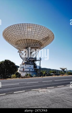 MDSCC, Robledo de Chavela, Espagne. 14 août 2024. Complexe de communications spatiales profondes de Madrid. Antenne pour poursuite et communication avec interplanétar Banque D'Images