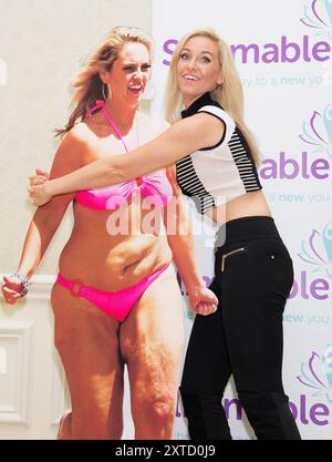 Londres, Royaume-Uni, 3 février 2015. Josie Gibson assiste à un appel photo pour lancer son nouveau site de régime "Slimables" à l'hôtel Landmark le 3 février 2015 à Londres, Angleterre, Royaume-Uni. Crédit : S.A. / Alamy Live News Banque D'Images