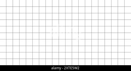 Maquette modifiable vectorielle horizontale . Papier quadrillé utilisé pour les notes ou la décoration. Illustration de Vecteur