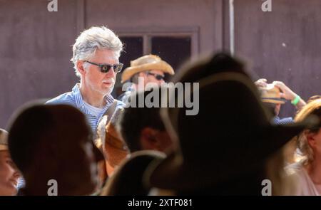 Le festival de musique Maverick Americana a lieu à Easton Farm dans le Suffolk rural au milieu de l'été. L'emplacement fait pour un week-end de détente glorieux. Banque D'Images