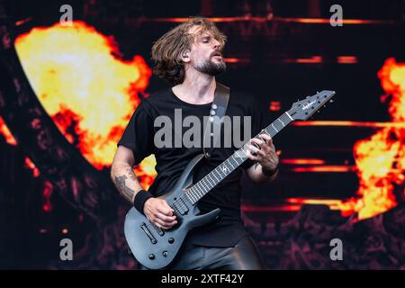 Stefan Helleblad de Within Temptation en live Banque D'Images
