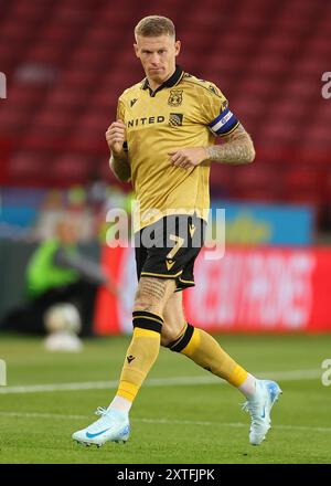 Sheffield, Royaume-Uni. 13 août 2024. James McClean de Wrexham lors du match de la Coupe Carabao à Bramall Lane, Sheffield. Le crédit photo devrait se lire : Simon Bellis/Sportimage crédit : Sportimage Ltd/Alamy Live News Banque D'Images