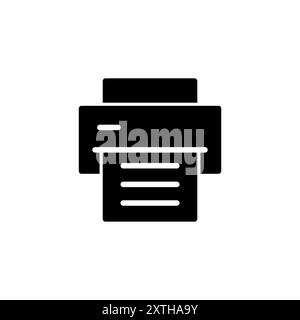 Logo d'icône d'impression. signe et symbole de l'imprimante Illustration de Vecteur