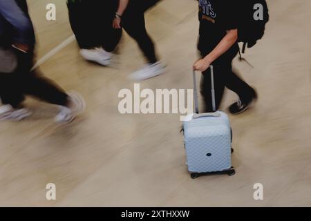 Schoenefeld, Deutschland. 12 août 2024. À l'aéroport de Berlin Brandenburg 'Willy Brandt' (BER) à Schoenefeld, le 12 août 2024. Crédit : dpa/Alamy Live News Banque D'Images