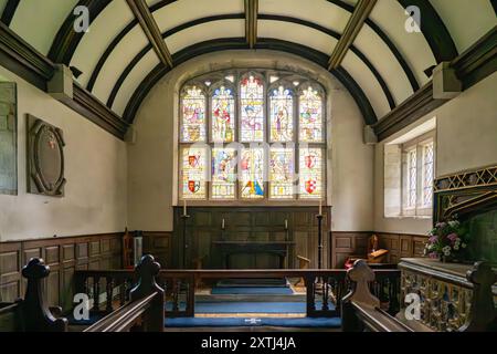 Baddesley Clinton Historical House with Moat and Gardens, Warwickshire, Angleterre, Royaume-Uni Banque D'Images