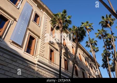 Le Palacio de la Aduana, Musée de Malaga, abritant peintures et archéologie, Andalousie, Espagne. Banque D'Images