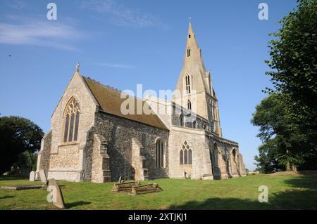 Église All Saints, Buckworth, Cambridgeshire Banque D'Images