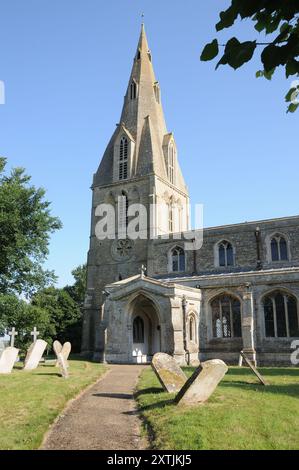 Église All Saints, Buckworth, Cambridgeshire Banque D'Images