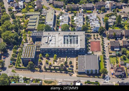 Luftbild, Otto-Hahn-Gymnasium, Hagenviertel, Dinslaken, Ruhrgebiet, Nordrhein-Westfalen, Deutschland ACHTUNGxMINDESTHONORARx60xEURO *** vue aérienne, Otto Hahn Gymnasium, Hagenviertel, Dinslaken, Ruhr area, Rhénanie du Nord-Westphalie, Allemagne ATTENTIONxMINDESTHONORARx60xEURO Banque D'Images