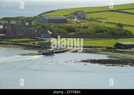 Sandwich et Hoswick petits villages à environ 12 miles au sud de Lerwick, sur le côté est du sud Mainland des Shetland, en Écosse. I Banque D'Images