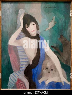 Marie Laurencin, (Paris 1883 - 1956), Portrait de Mademoiselle Chanel 1923, Musée de L'Orangerie, Tuileries, Paris, France Banque D'Images