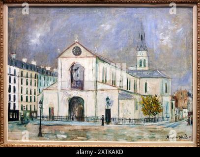 Maurice Utrillo (1883-1955), Église de Clignancourt, 1913-1915, Musée de l'Orangerie, Tuileries, Paris, France Banque D'Images