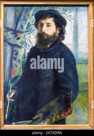 Pierre Auguste Renoir (Limoges 1841 - Cagnes-sur-mer 1919), Claude Monet, 1875, Musée d'Orsay, Paris, France Banque D'Images