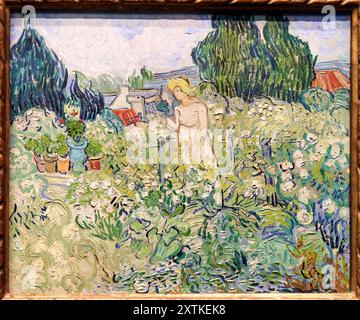 Vincent Van Gogh (Groot Zundert (pays-Bas) 1853 - Auvers-sur-Oise 1890), Mademoiselle Gachet dans son jardin à Auvers-sur-Oise, 1890, Musée d'Orsay, P Banque D'Images