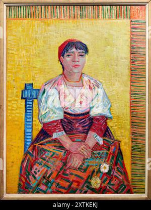 Vincent Van Gogh (Groot Zundert (pays-Bas) 1853 - Auvers-sur-Oise 1890), la femme italienne, 1887, Musée d'Orsay, Paris, France Banque D'Images