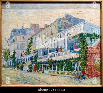 Vincent Van Gogh (Groot Zundert (pays-Bas) 1853 - Auvers-sur-Oise 1890), le Restaurant de la Sirène à Asnières, 1887, Musée d'Orsay, Paris, France Banque D'Images