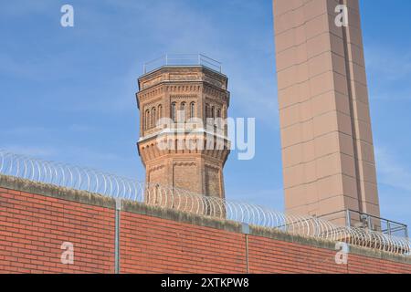 Wasserturm, JVA Plötzensee, Hüttigpfad, Charlottenburg-Nord, Berlin, Deutschland Banque D'Images