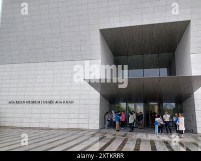 Toronto, ON, Canada - 21 mai 2024 : vue au Musée Aga Khan le jour de pluie Banque D'Images