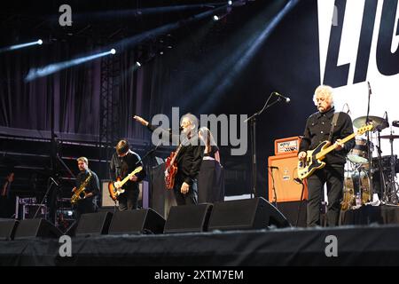 Trentham, Royaume-Uni, 15 août 2024. Lightning Seeds joue à Trentham Live 2024. Crédit : TeeGeePix/Alamy Live News Banque D'Images