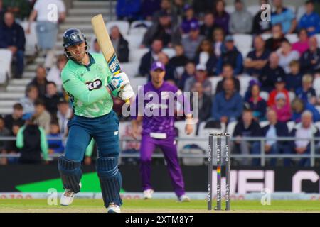 Leeds, Angleterre, 31 juillet 2021. Jason Roy battant pour les Invincibles ovales contre les Superchargeurs du Nord dans la centaine à Headingley. Crédit : Colin Edwards Banque D'Images