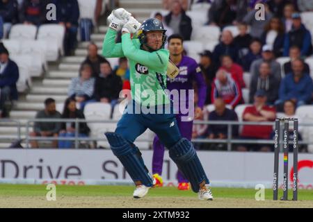 Leeds, Angleterre, 31 juillet 2021. Colin Ingram battant pour les Invincibles ovales contre les Superchargeurs du Nord dans les cent à Headingley. Crédit : Colin Edwards Banque D'Images