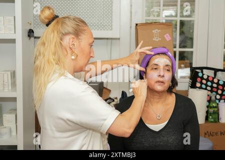 Les invités assistent à l'événement Pritika Goop à Sag Harbor, NY, le 8 août 2024. (Photo de David Warren /Sipa? USA) crédit : Sipa USA/Alamy Live News Banque D'Images