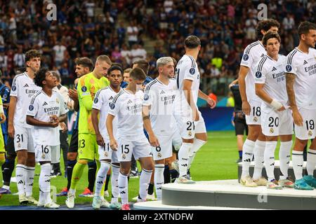 Varsavia, Polonia. 14 août 2024. Lors de la finale de la Super Coupe de l'UEFA 2024 à Varsovie le 14/08/2024 au stade national Nardowy entre les équipes Real Madrid vs Atalanta. Sur la photo : (crédit image : © Fabio Sasso/ZUMA Press Wire) USAGE ÉDITORIAL SEULEMENT! Non destiné à UN USAGE commercial ! Banque D'Images