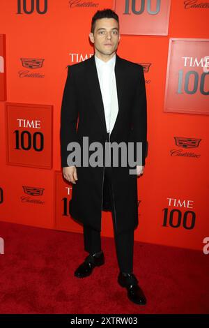 Rami Malek assiste au 2019 Time 100 Gala au Frederick P. Rose Hall, Jazz au Lincoln Center à New York. Banque D'Images