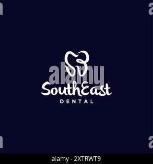 Symbole de dent formé à partir des lettres initiales se logo Design. Initiales S et E dans South East Dental logo Design. Illustration de Vecteur