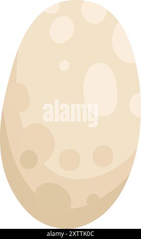 Ingrédient de boulangerie. Nourriture de cuisine de dessin animé pour la pâtisserie et la boulangerie sucrée, oeuf frais. Vecteur isolé. Produit pour la cuisson de pâtisseries Illustration de Vecteur