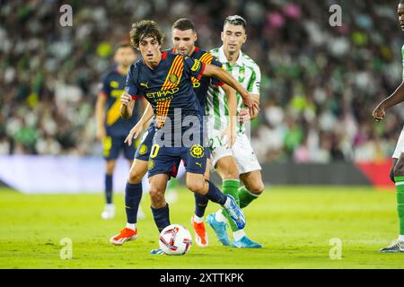 Bryan Gil de Gérone lors du match de football de la Liga entre le Real Betis et le Girona FC le 15 août 2024 au stade Benito Villamarin de Séville, Espagne Banque D'Images