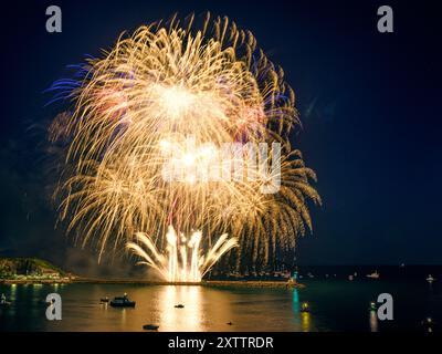 Feux d'artifice, Championnats britanniques de feux d'artifice, Plymouth, Devon, Angleterre Banque D'Images