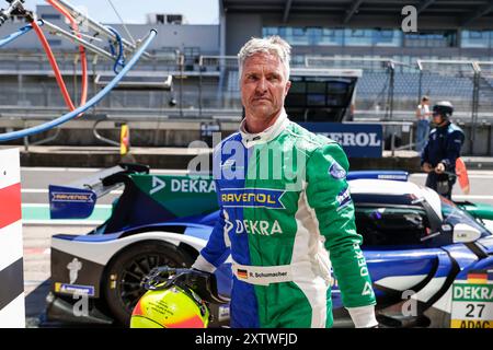 Nuremberg, Deutschland. 16 août 2024. Nurburg : Nurburgring 2024 le 16 août 2024, (photo de Hoch Zwei), prototype Cup Gewrmany, Ralf Schumacher (d) crédit : dpa/Alamy Live News Banque D'Images