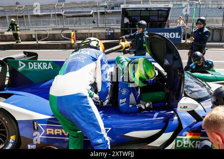 Nuremberg, Deutschland. 16 août 2024. Nurburg : Nurburgring 2024 le 16 août 2024, (photo de Hoch Zwei), prototype Cup Gewrmany, Ralf et David Schumacher (d) crédit : dpa/Alamy Live News Banque D'Images