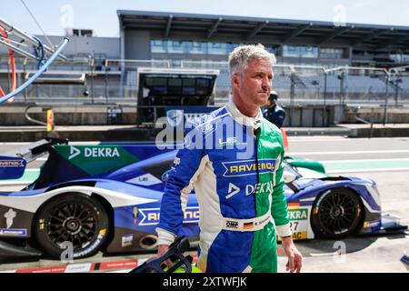 Nuremberg, Deutschland. 16 août 2024. Nurburg : Nurburgring 2024 le 16 août 2024, (photo de Hoch Zwei), prototype Cup Gewrmany, Ralf Schumacher (d) crédit : dpa/Alamy Live News Banque D'Images