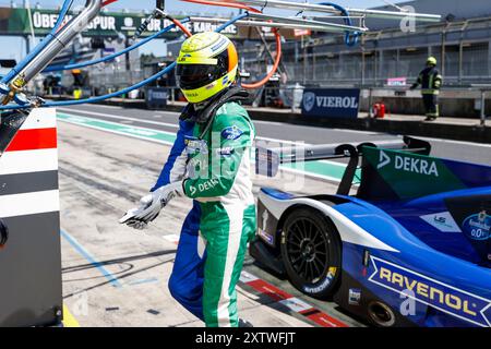 Nuremberg, Deutschland. 16 août 2024. Nurburg : Nurburgring 2024 le 16 août 2024, (photo de Hoch Zwei), prototype Cup Gewrmany, Ralf Schumacher (d) crédit : dpa/Alamy Live News Banque D'Images