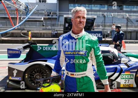 Nuremberg, Deutschland. 16 août 2024. Nurburg : Nurburgring 2024 le 16 août 2024, (photo de Hoch Zwei), prototype Cup Gewrmany, Ralf Schumacher (d) crédit : dpa/Alamy Live News Banque D'Images