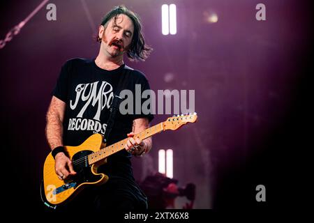 hongrie 12 août 2024 Yard Act live au Festival Sziget à Budapest © Andrea Ripamonti / Alamy Banque D'Images