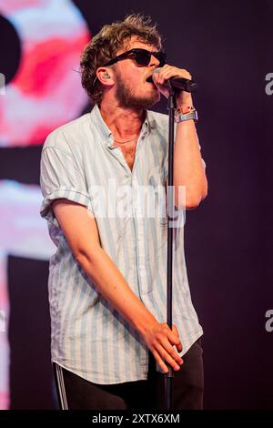 hongrie 12 août 2024 Yard Act live au Festival Sziget à Budapest © Andrea Ripamonti / Alamy Banque D'Images