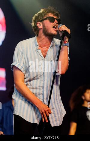 hongrie 12 août 2024 Yard Act live au Festival Sziget à Budapest © Andrea Ripamonti / Alamy Banque D'Images