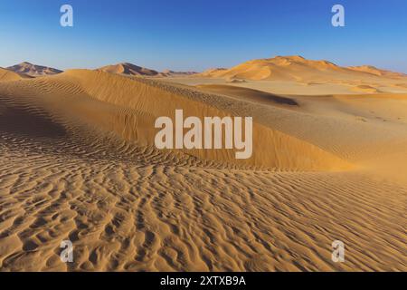 Rub al-Shali, le plus grand désert sur terre en Oman, Rub al-Chali, quartier vide nea, Salalah, gouvernorat de Dhofar, Oman, Asie Banque D'Images