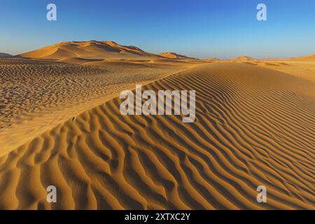 Rub al-Shali, le plus grand désert sur terre en Oman, Rub al-Chali, quartier vide nea, Salalah, gouvernorat de Dhofar, Oman, Asie Banque D'Images