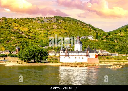 Sankt Goar, vallée du Rhin, Allemagne Banque D'Images