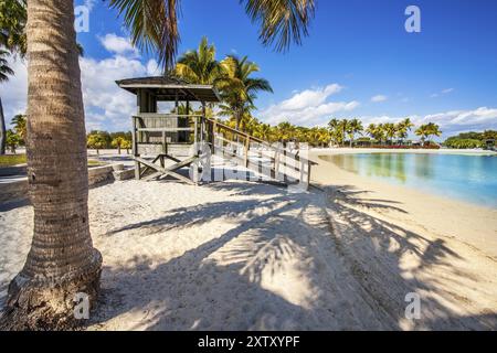 La plage ronde à Matheson Hammock Park Comté Miami Floride Banque D'Images